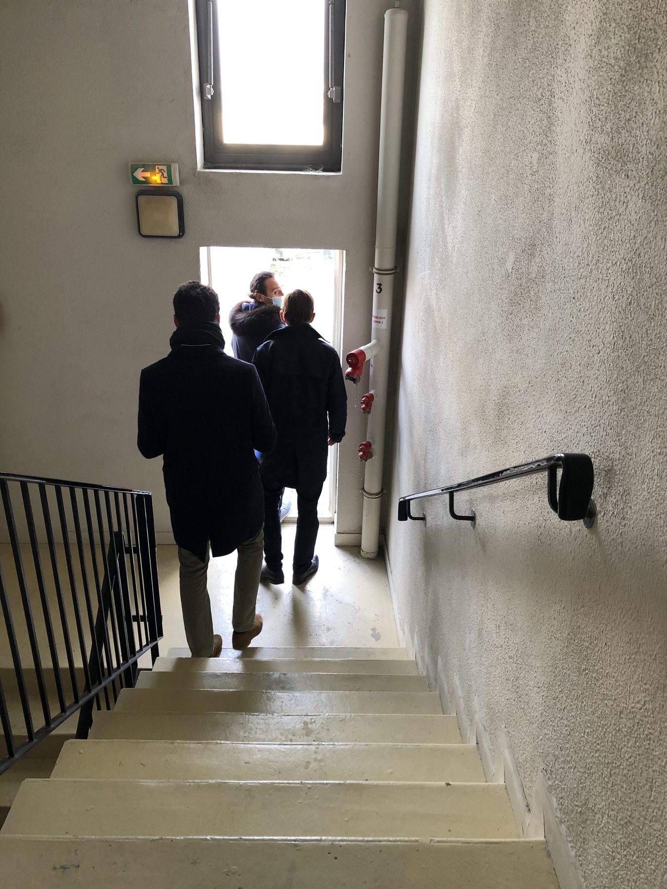 Escalier intérieur de l'ancien hôtel